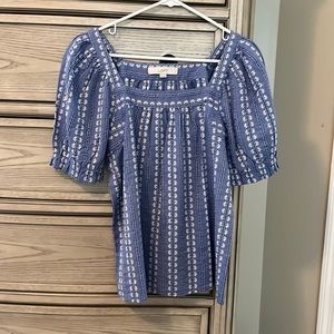 Loft square neck blouse - NWOT